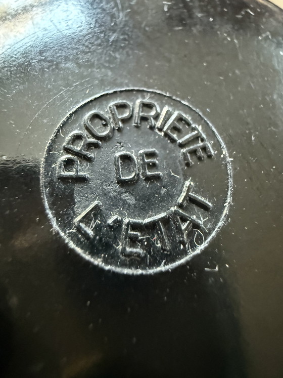 Image 1 of Teléfono PTT francés de 1961 – Diseño industrial de baquelita con timbre externo