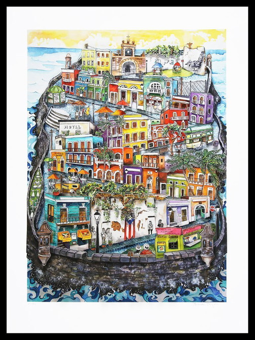 Pergola, Linnea - Old San Juan / Puerto Rico - Giclée - signed by hand - NEW