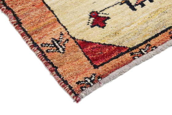 Image 1 of Original Perserteppich Gabbeh Ghashghai Orientteppich 107 cm x 78 cm Alt Natur