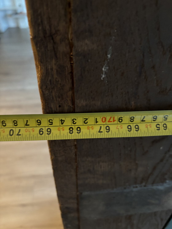 Image 1 of Antique solid blank oak wardrobe wall cabinet antique oak