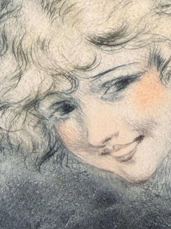 Original Louis Icart Etching "Venus in the Waves" (1931) - Hand-signed + Blind stamp – Paintings & Drawings (photo 8 of 9)