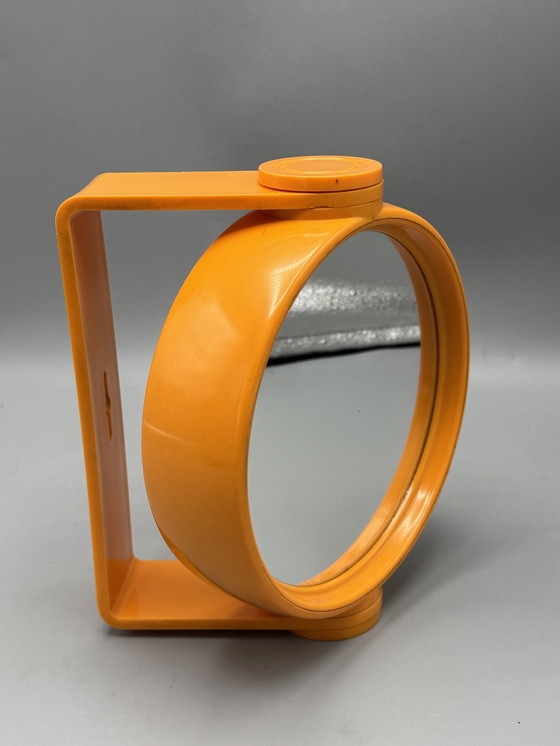 Image 1 of Vintage orange double-sided mirror
