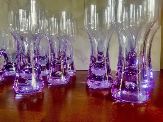 Image 1 of Rare large set (17x) Vintage Alexandrite / Neodymium glasses – 1970s