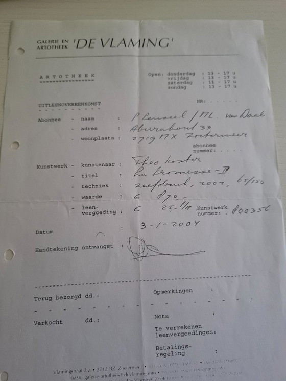 Image 1 of La Promesse 1 - Theo Koster