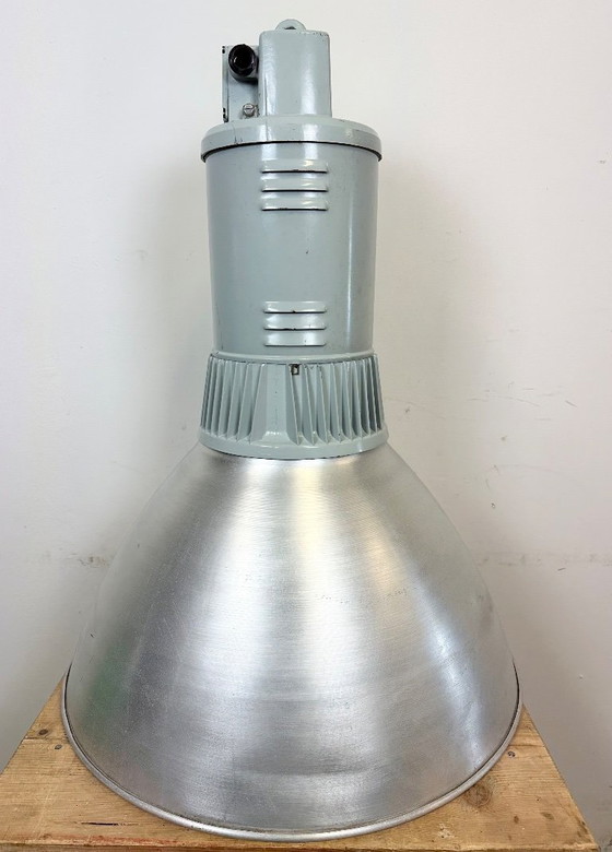 Image 1 of Large Industrial Aluminium Pendant Light from Elektrosvit, 1960s