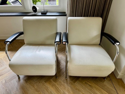 Leolux Scylla Feauteils (white leather)