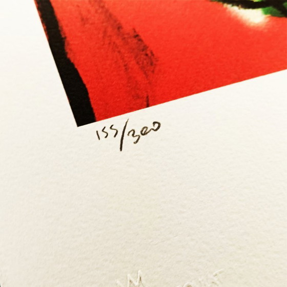 Image 1 of Litografia in edizione limitata di Jean-Michel Basquiat numerata a matita.