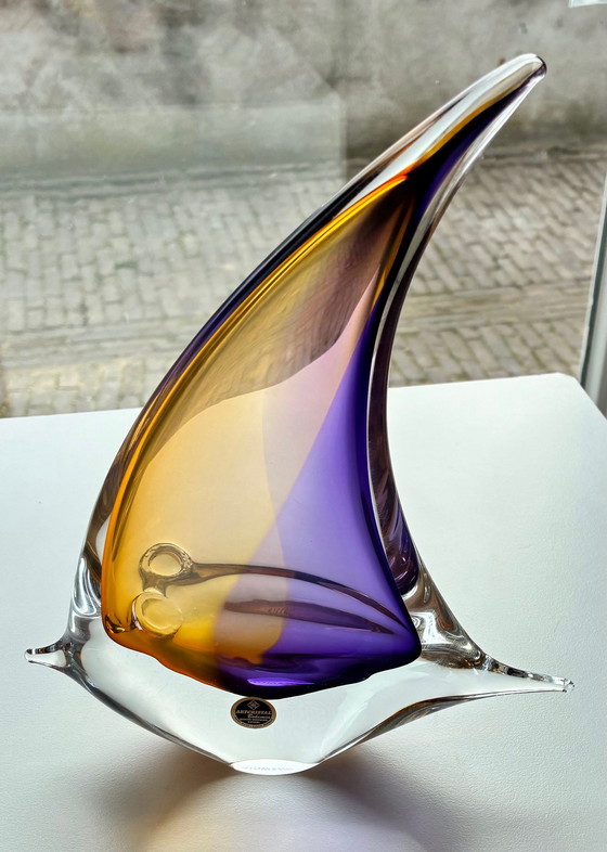 Image 1 of Oggetto in vetro "PESCE" di Artcristal Bohemia.