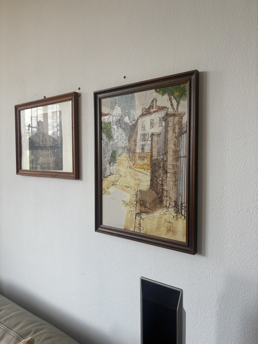 Bernard Dufour Painting – schilderijen tekeningen, Wood, Canvas (photo 2 of 5)
