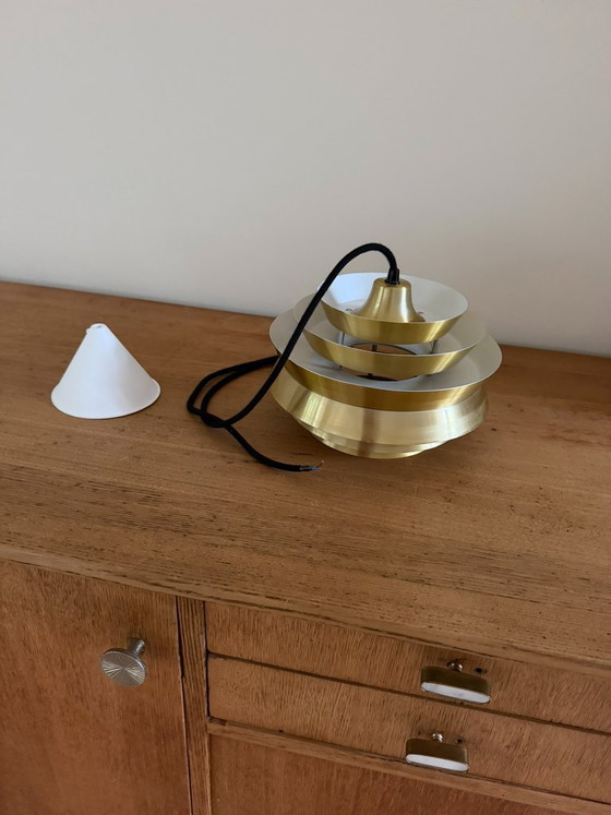 Suspension vintage Granhaga Trava par Carl Thore - Lampe design suédoise – Fog & Mørup, Aluminium (photo 6 of 8)
