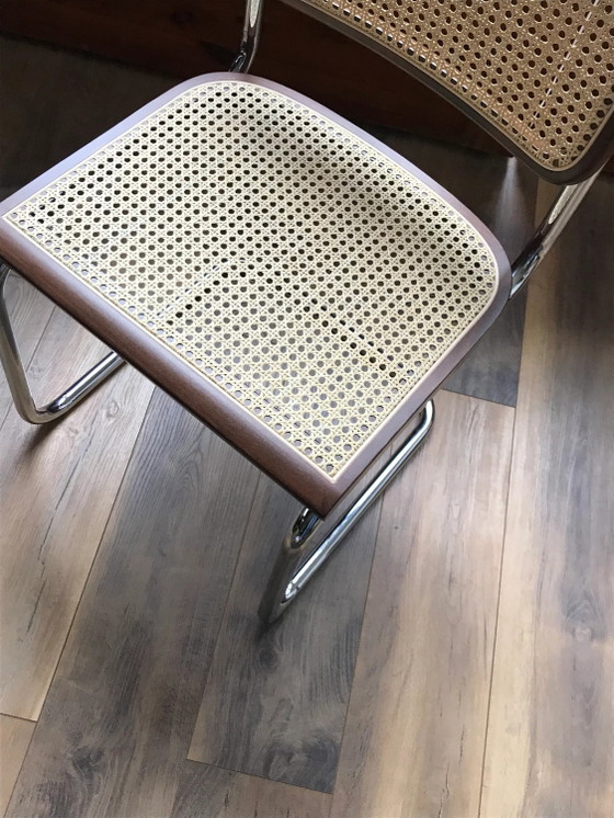 Mid-Century Modern Italian Marcel Breuer B32 Cesca Chair, 70s – Adjustable recliner chair, Metal, Chrome (photo 4 of 7)