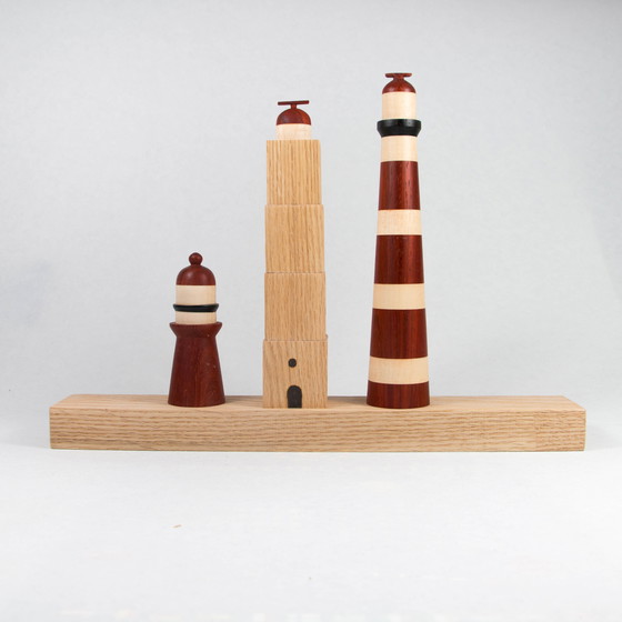 Image 1 of Faros únicos de madera maciza hechos a mano