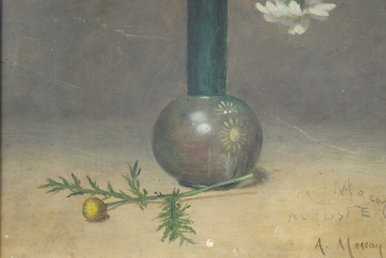 Image 1 of El ramo con la mariposa - Cuadro firmado por A. Moreau