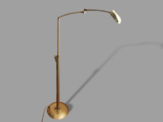Minimalistische, höhen- und breitenverstellbare Schwenkarm-Stehlampe im modernen Stil der 1970er Jahre (photo 5 of 16)