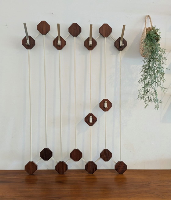 Image 1 of Porte-manteau hexagonal au design scandinave vintage