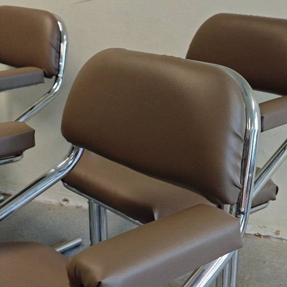 Vintage Jerry Johnson Eetkamerstoelen – Skai (photo 8 of 11)