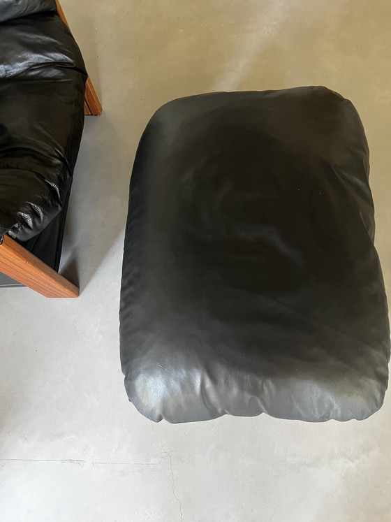 Image 1 of Bergere model lounge chair by Afra &Tobia Scarpa for maxalto 2* plus pouf 