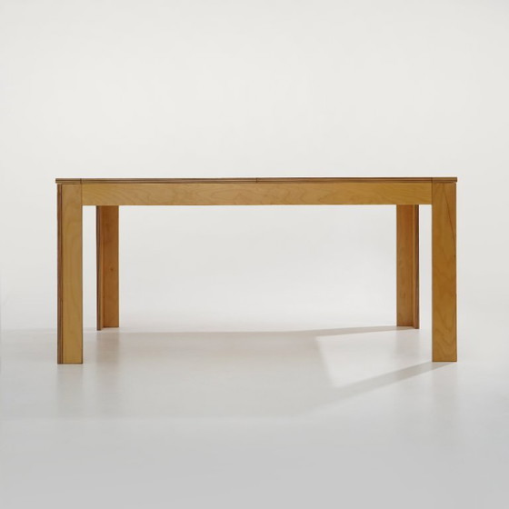 Image 1 of Maple table with extendable top, 1970s