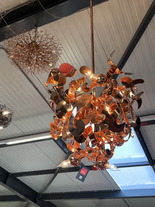 Brand van Egmond Kelp Chandelier Copper Finish D60xH70