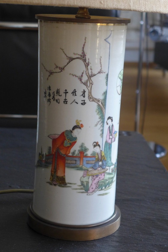 Image 1 of 2 table lamps with lampshade from Chinese vases