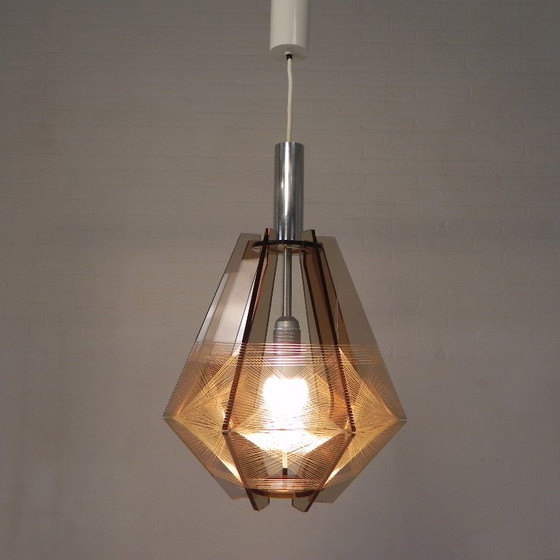 Vintage plexiglas en nylondraad hanglamp Paul Secon voor Sompex, jaren 60 – Hanglampen, Plastic (photo 18 of 25)