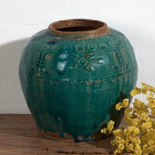 Antieke aardewerk vaas (ca. 1820) #42