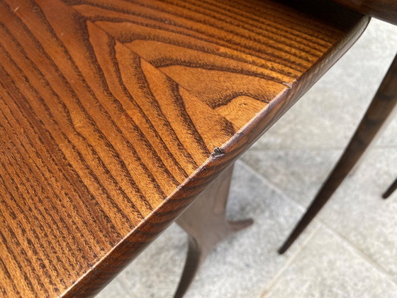 Image 1 of Set of 3 nesting tables by Raphaël Raffel Raphael Scandinavian style vintage 60s 1960