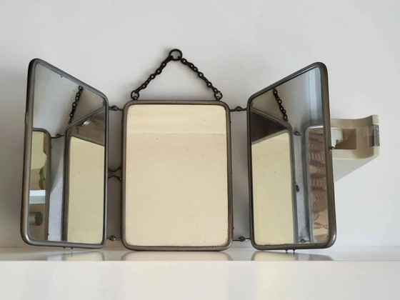 Barber's Mirror, 1930s – Metal (photo 2 of 8)