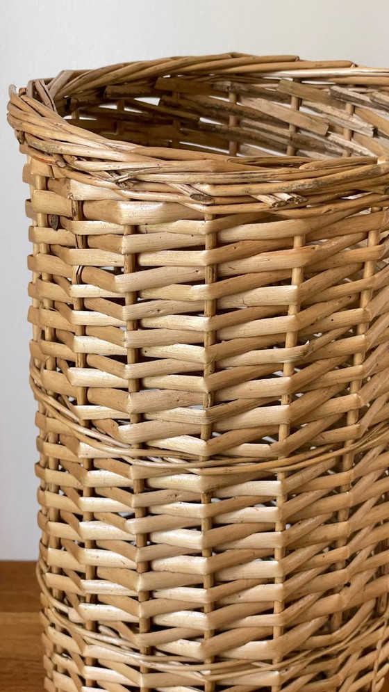 Image 1 of Porte PARAPLUIE Rotin VINTAGE