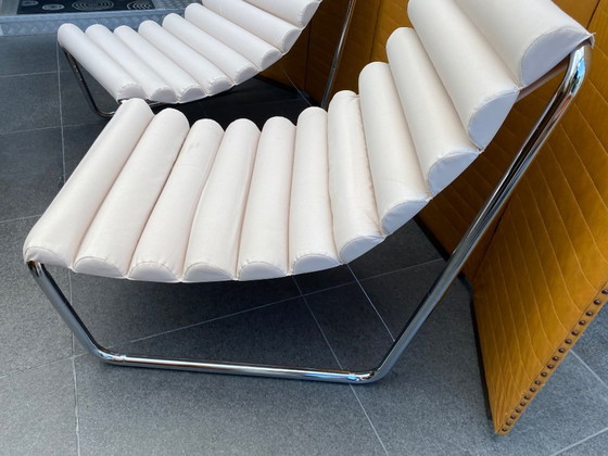 Image 1 of 2 stuks vintage design lounge stoelen