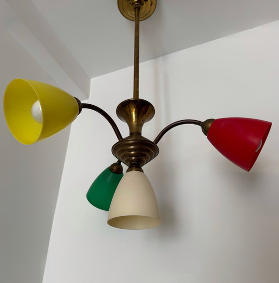 Image 1 of Lampadario multicolore degli anni '50