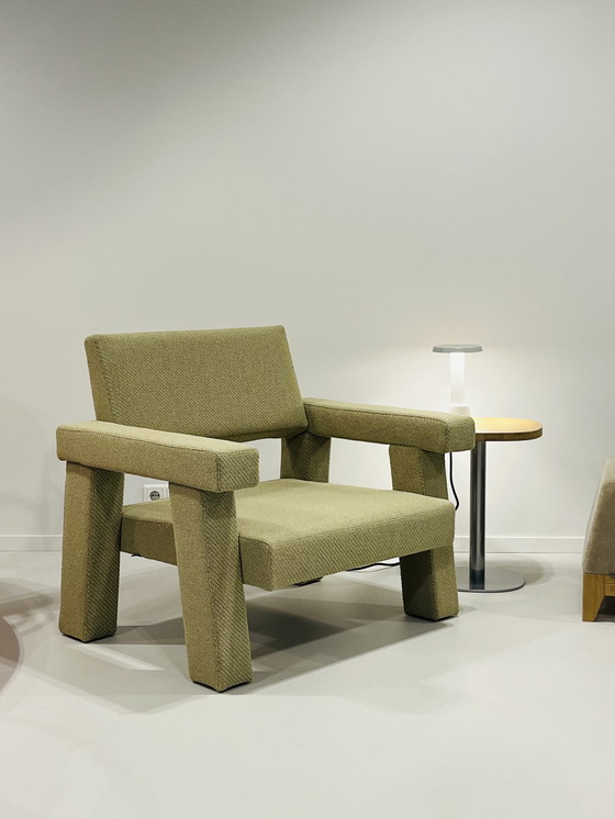 Image 1 of Stuhl Mohs in hellgrünem Coda-Wollstoff