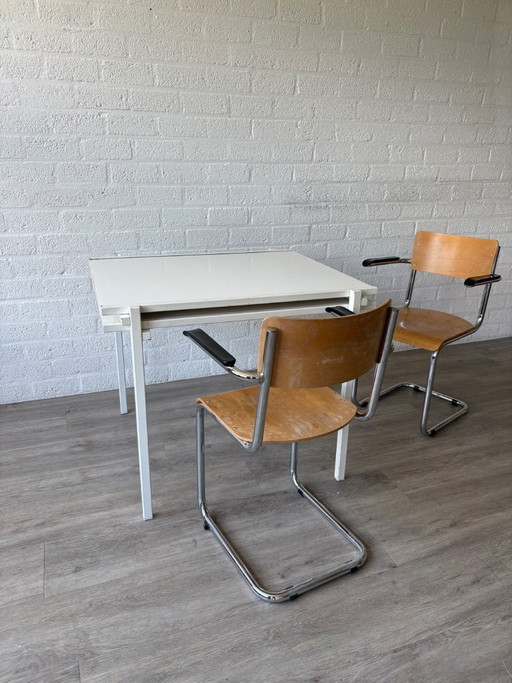 Verstelbare eettafel De Stijl van Metz & Co., 1970