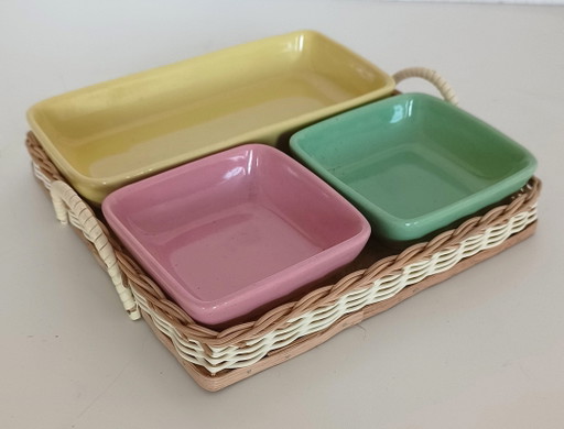 Juego de aperitivos Cortendorf de los años cincuenta