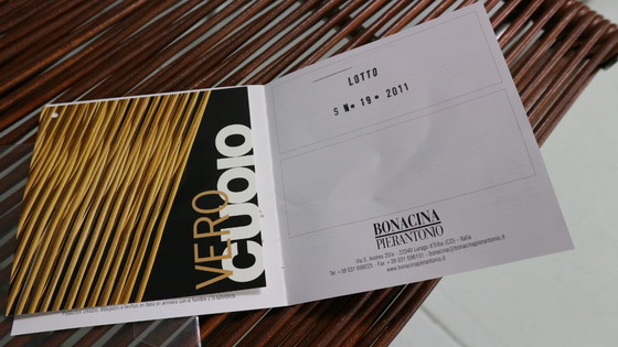 Image 1 of Satz von 6 Esszimmerstühlen "Miss B" von Tito Agnoli für Bonacina, Italien