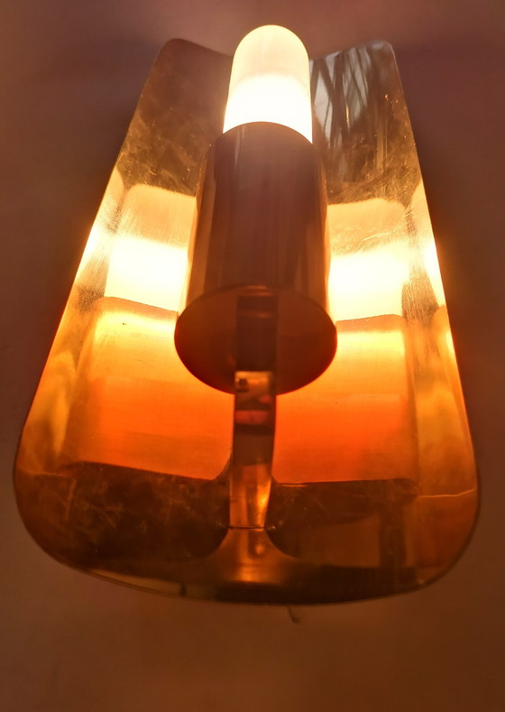 Image 1 of Set di lampade da parete in stile Hollywood Regency, metà secolo, anni '70, ottone dorato