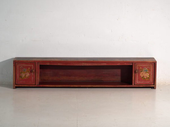 Antique low cabinet in elm wood – China, circa 1900 – Sideboard cabinet, Iron (photo 21 of 40)