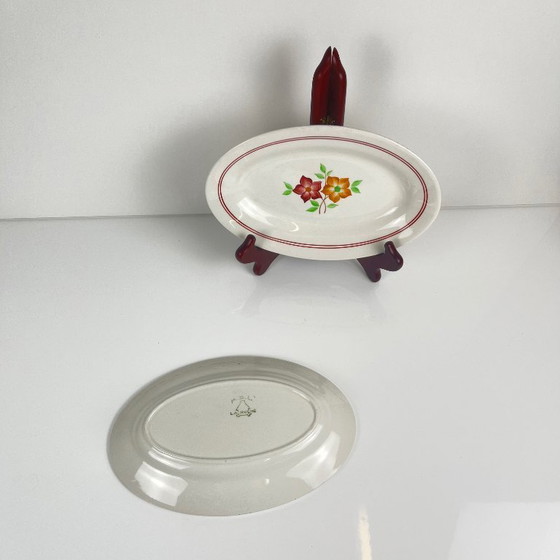 Image 1 of Duo of ravier "The Beehive", Moulins des loups, 20th century