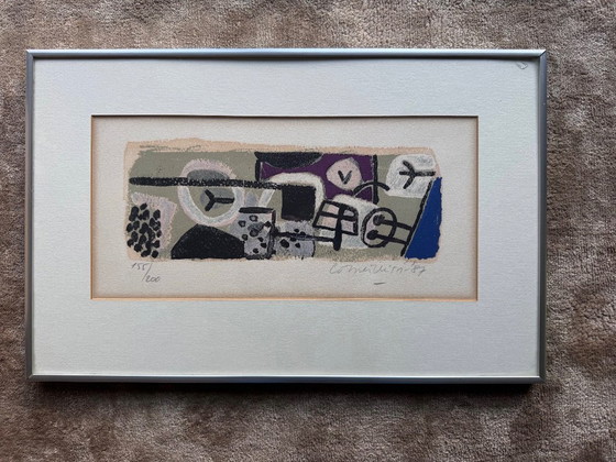 Image 1 of silkscreen by Corneille, titled "April in Paris"