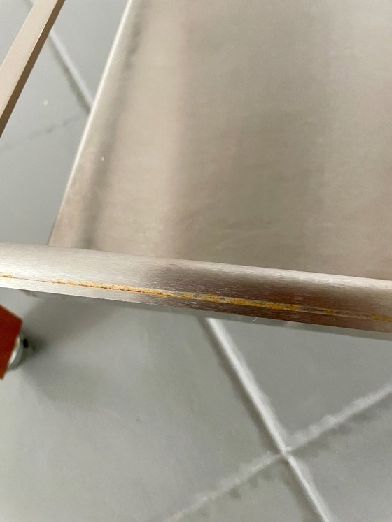 Image 1 of Chariot de bar vintage au design scandinave avec glacière intégrée en métal