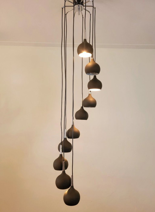 Grote cascade hanglamp van Hans Agne Jakobsson voor AB Makaryd