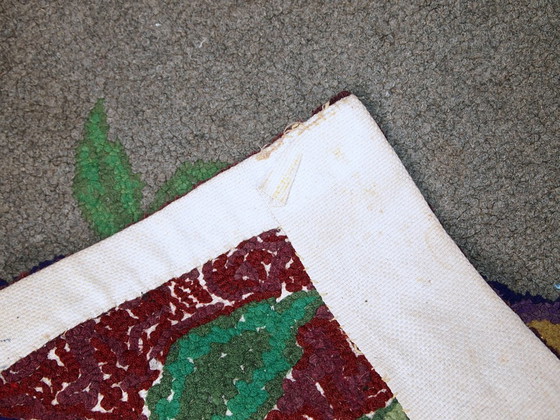 Image 1 of Alfombra antigua americana hecha a mano, de 64 cm x 102 cm (2' x 3,3'), década de 1920 - 1C422