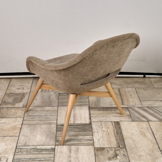 Image 1 of Fauteuil lounge vintage Shell de Miroslav Navratil, années 1960, Tchécoslovaquie