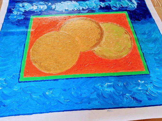 Image 1 of Artist canvas - Enzo SAN MARCO - Waves in other climes