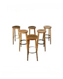 Set di 6 sgabelli da bar brutalisti anni '60