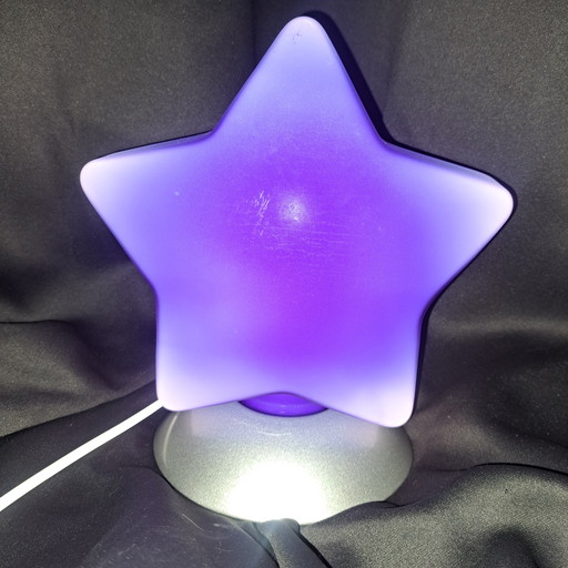 IKEA Blue Star Glass Lamp - Rare Model from the 1990s, Denmark