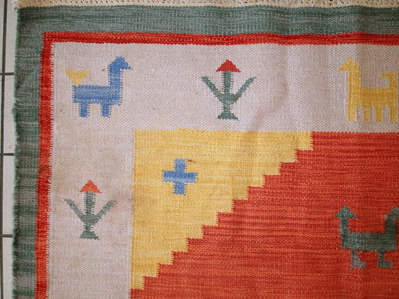 Image 1 of Kilim Gabbeh persiano vintage fatto a mano, 171 cm x 229 cm, anni '60 - 1C518