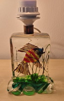 3 x Lampe Murano verre Alfredo Barbini 1970