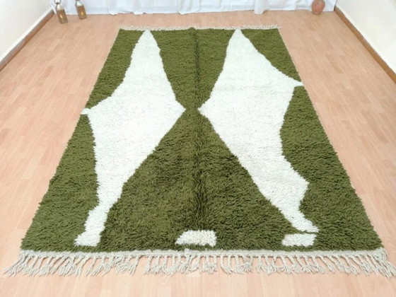 Tapis Berbère Verde Oliva Au Charme Naturel 200cmx300cm – Tappeti, Cotton (photo 6 of 7)