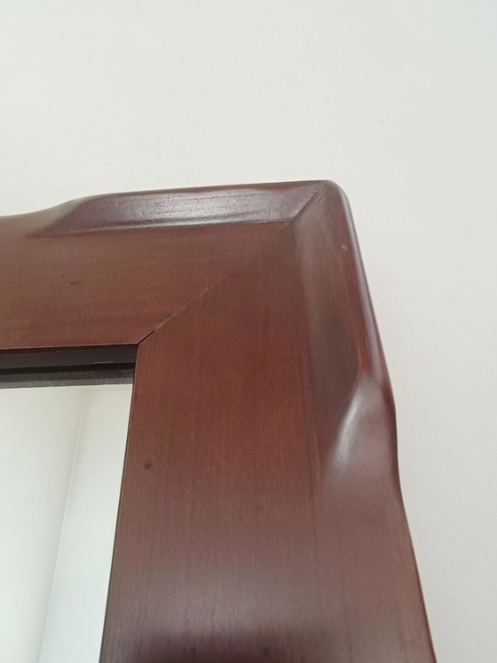 Grande Specchio in Legno di Ciliegio Massiccio Francia Anni '70 – Wood (photo 6 of 7)